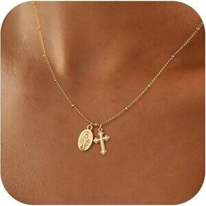 Cross Necklace with Pendant